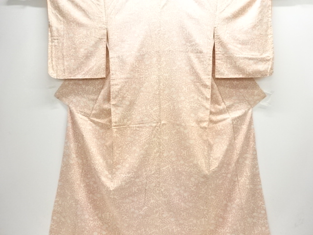 JAPANESE KIMONO / ANTIQUE KIMONO / SILK / TSUMUGI / WOVEN FLOWER